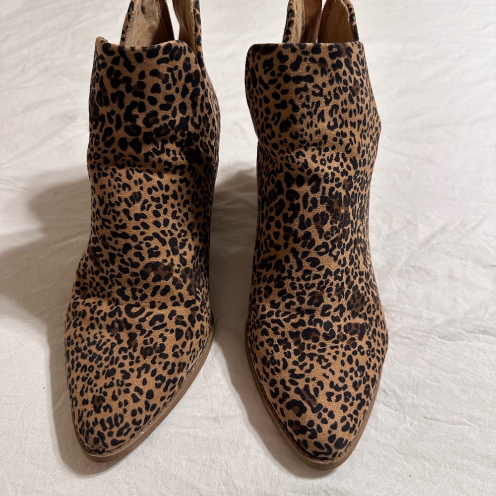 Sun + Stone Cheetah Print Ankle Booties